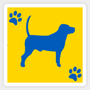 DOGS STAND FOR PEACE IN UKRAINE Sticker